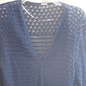 Plus size crocheted cardigan with fringes